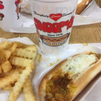 Snoopy's Hot Dogs food