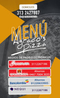 Agrados Pizza (saravena) menu