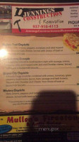 Buffalo Jacks menu