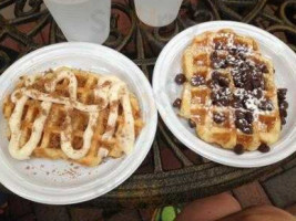 Cast Iron Waffles food