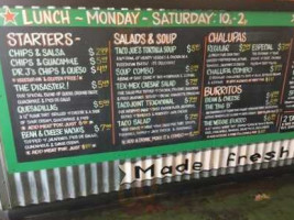 Taco Joint menu