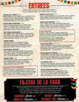 Rivera's Mexican Food menu