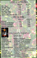 Silverbird Espresso Cafe menu