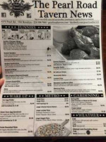 Pearl Road Tavern Eatery menu