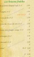 Auberge Du Bréon menu