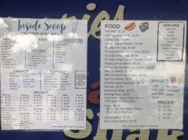 Inside Scoop menu