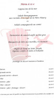 Des Ailes menu