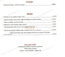 L'art des Mets menu