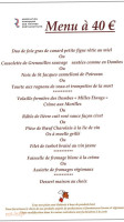 auberge des Bichonnieres menu