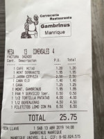 Gambrinus Manrique food