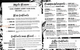 Le Bliss menu