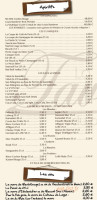 La taverne du petit Wasquehal menu