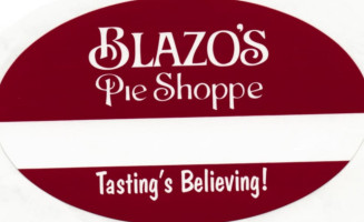 Blazo's Pie Shoppe Wholesale menu