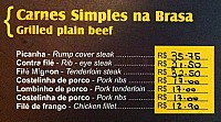 Galetos Copa Rio menu