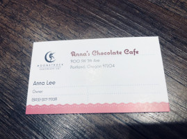 Anna's Chocolate Cafe And Bubble Tea food