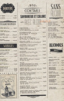 Le Café Saint-tropez menu