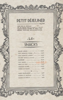 Le Café Saint-tropez menu