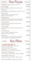 Les Deux Rives menu