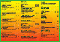 Baba Curry menu