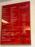 Coupi bar menu