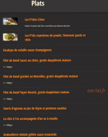 Les P'tites Cotes menu