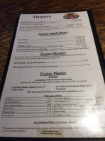 Shucker's Oyster menu