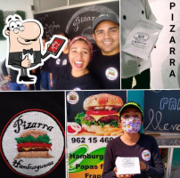 Pizarra Hamburguesas food