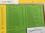 Pasta Fresca E Non Solo menu