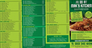 Mak's Eating House And Takeaway menu