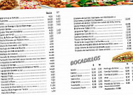 Casa German menu