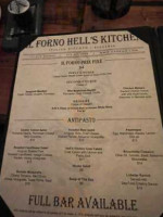 Il Forno menu