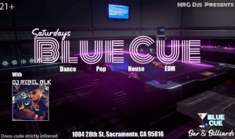 Blue Cue inside