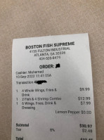 Boston Fish Supreme food