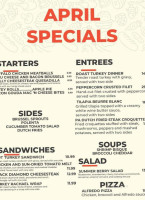 Kempton menu