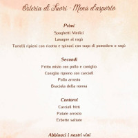 Osteria Di Fuori menu