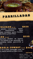 Pistoleros menu