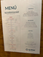 El Pilar menu