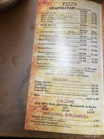 Alfie's Pizzeria menu