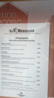 El Mexicano menu