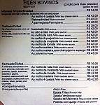 Porto Dos Filés menu