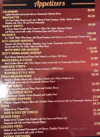 Aj Christopher's Pizza, Grille menu