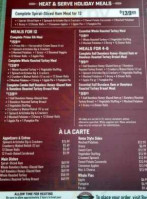 Boston Market menu