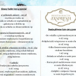 Ekspresja Restauracja Menu