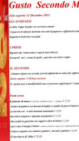 Gusto Secondo Me menu