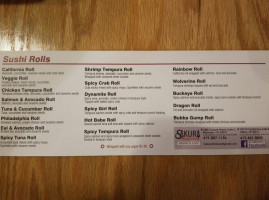 Red Flame Teriyaki Sushi menu