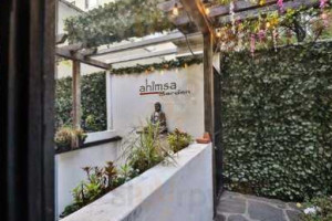 Ahimsa Garden outside