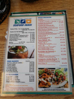 Seafood Shack menu