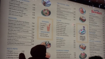 Showmars menu