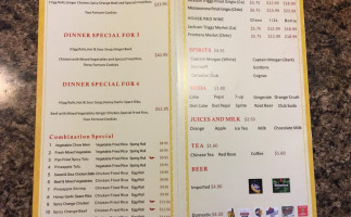 King Bo Chinese Restaraunt menu