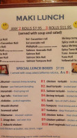 Sushi Tong menu